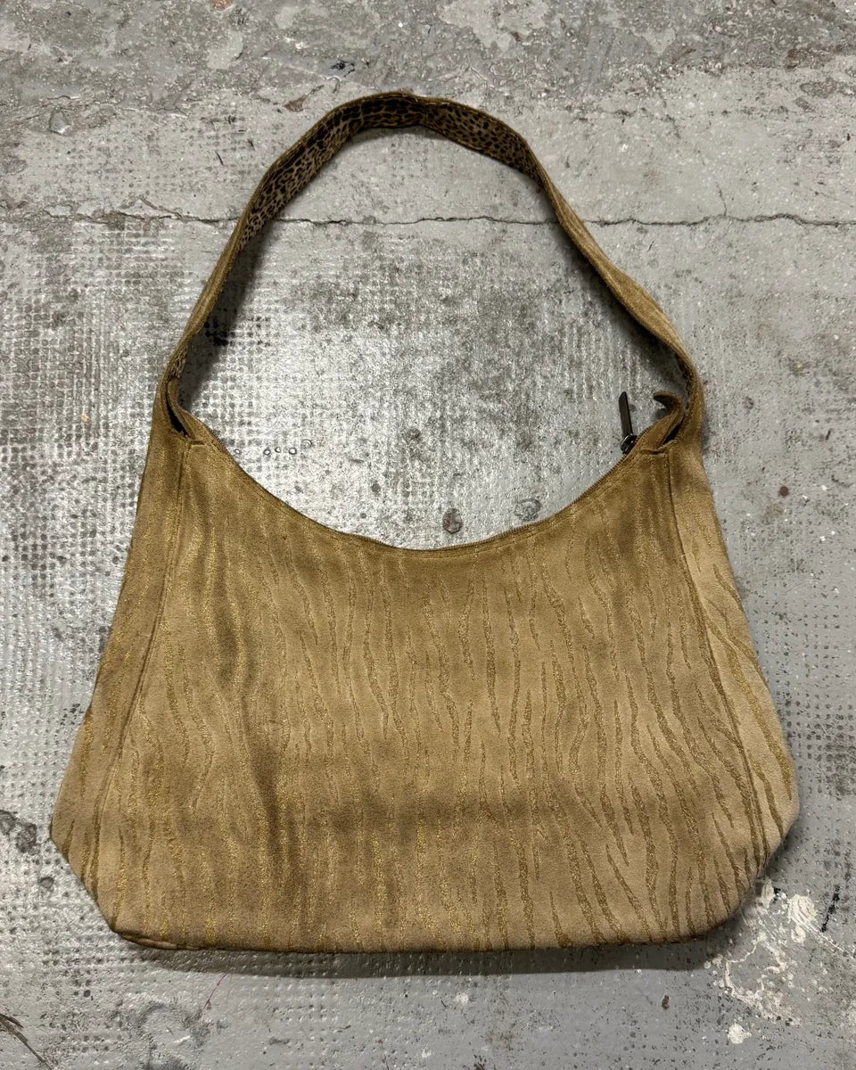 2000s Cavalli Zebra Beige Leather Shoulder Bag RamdEZO 0
