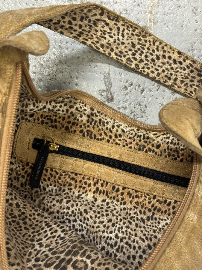 2000s Cavalli Zebra Beige Leather Shoulder Bag RamdEZO 3