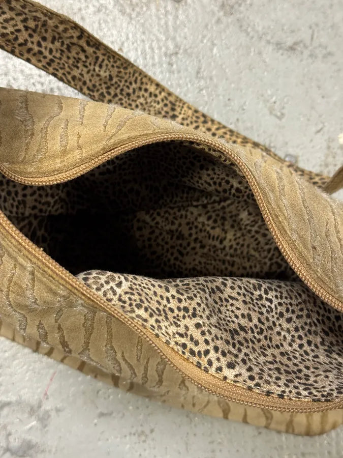 2000s Cavalli Zebra Beige Leather Shoulder Bag RamdEZO 4