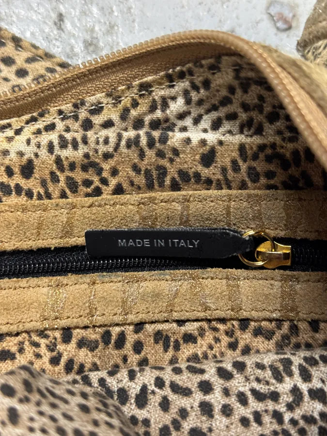 2000s Cavalli Zebra Beige Leather Shoulder Bag RamdEZO 6