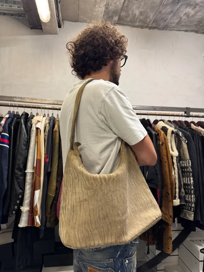 2000s Cavalli Zebra Beige Leather Shoulder Bag RamdEZO 7