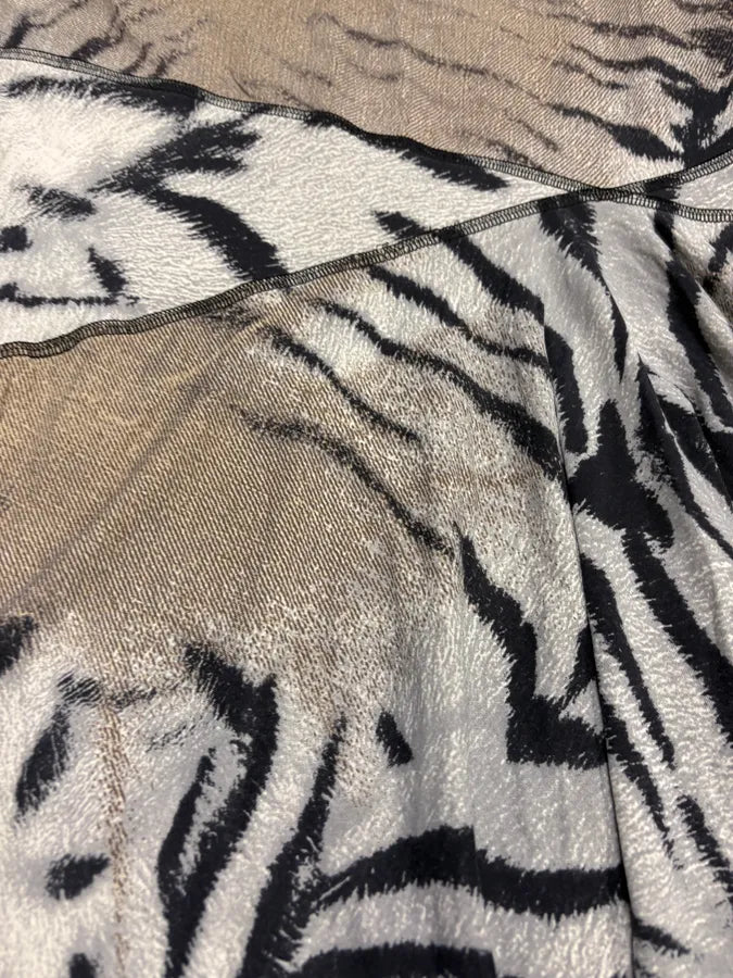 2000s Cavalli Zebra Eroded Safari Dress bkBwdmu 4