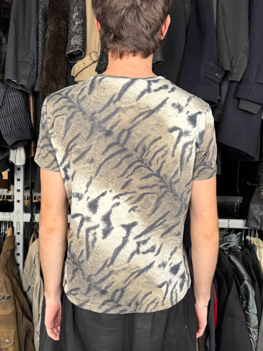 2000s Cavalli Zebra Grey T-Shirt bBIdtss 2