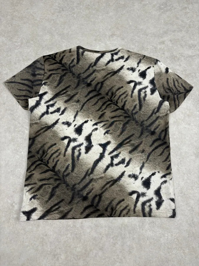 2000s Cavalli Zebra Grey T-Shirt bBIdtss 5