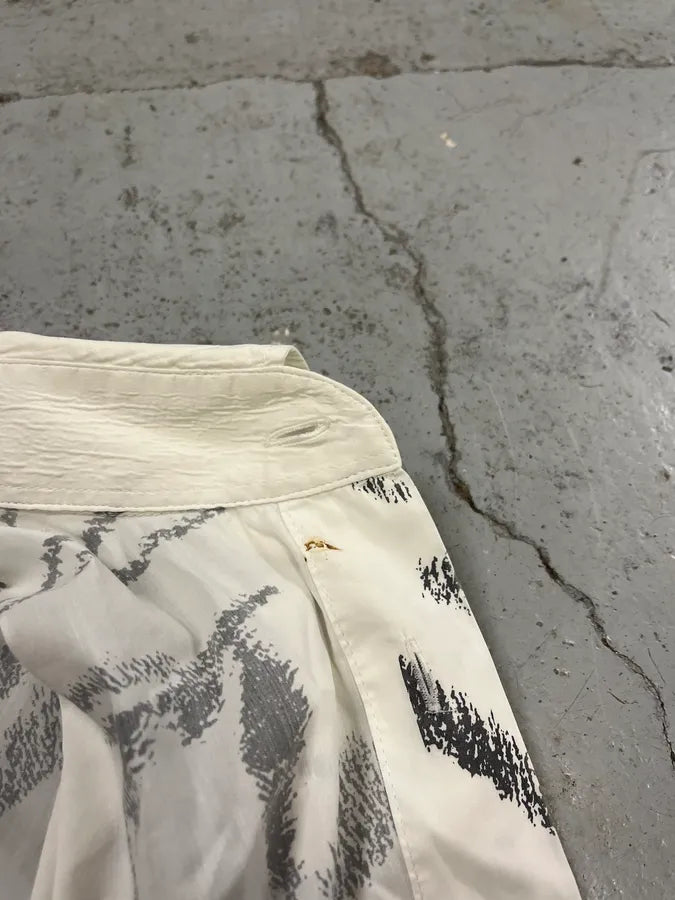 2000s Cavalli Zebra Shoulder White Shirt mbjuJjA 10