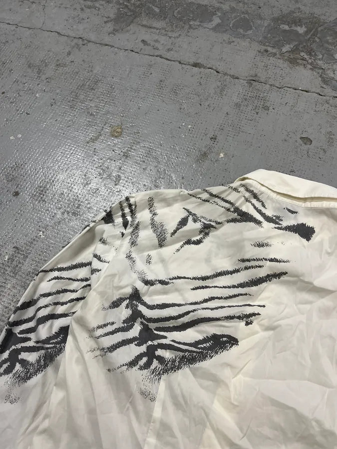 2000s Cavalli Zebra Shoulder White Shirt mbjuJjA 7