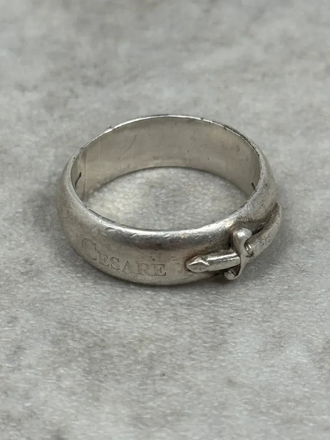 2000s Cesare Pacciotti Dagger Silver Ring lYhuQyC 3