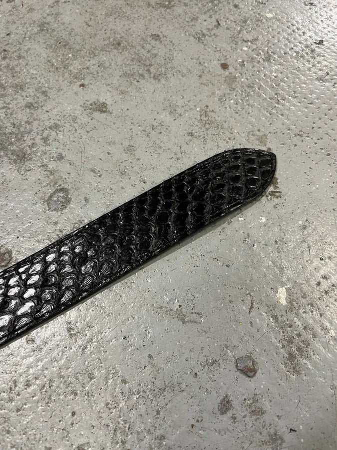 2000s Cesare Paciotti Dagger Black Leather Belt rDSBvrl 5