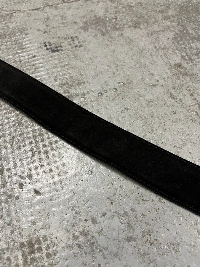 2000s Cesare Paciotti Dagger Black Leather Belt rDSBvrl 6