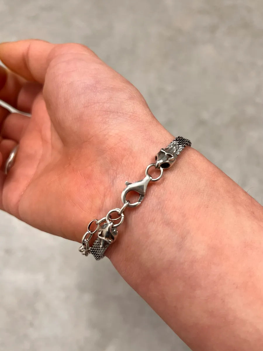 2000s Cesare Paciotti Dagger Silver Bracelet LAoDZtL 3