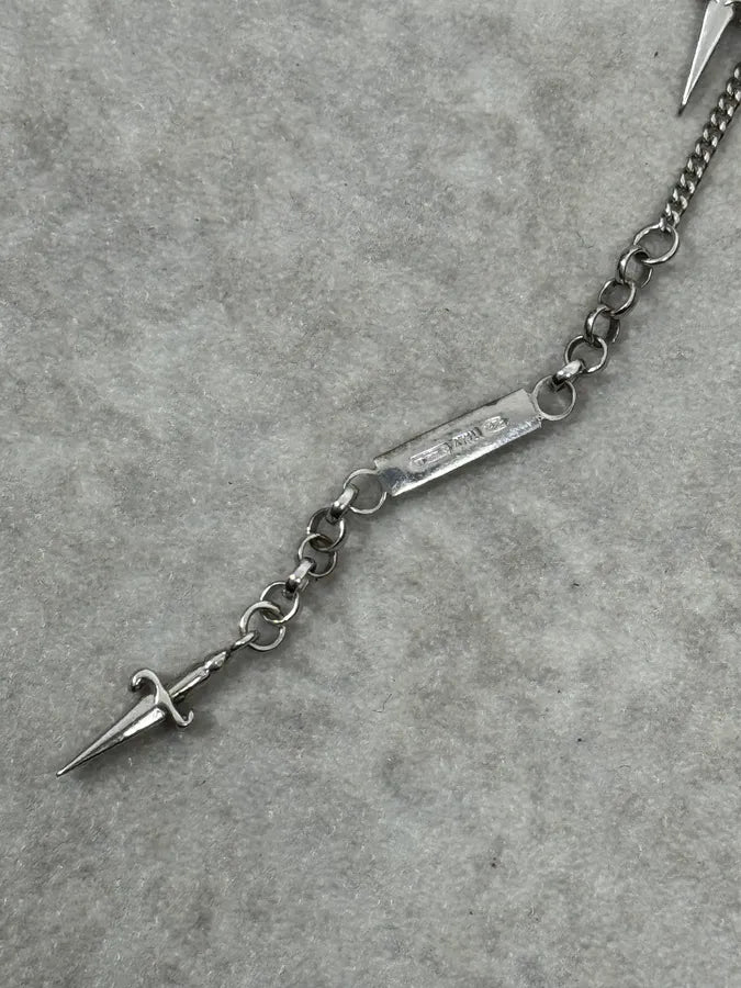 2000s Cesare Paciotti Multi Daggers Silver Bracelet diZIcqQ 2