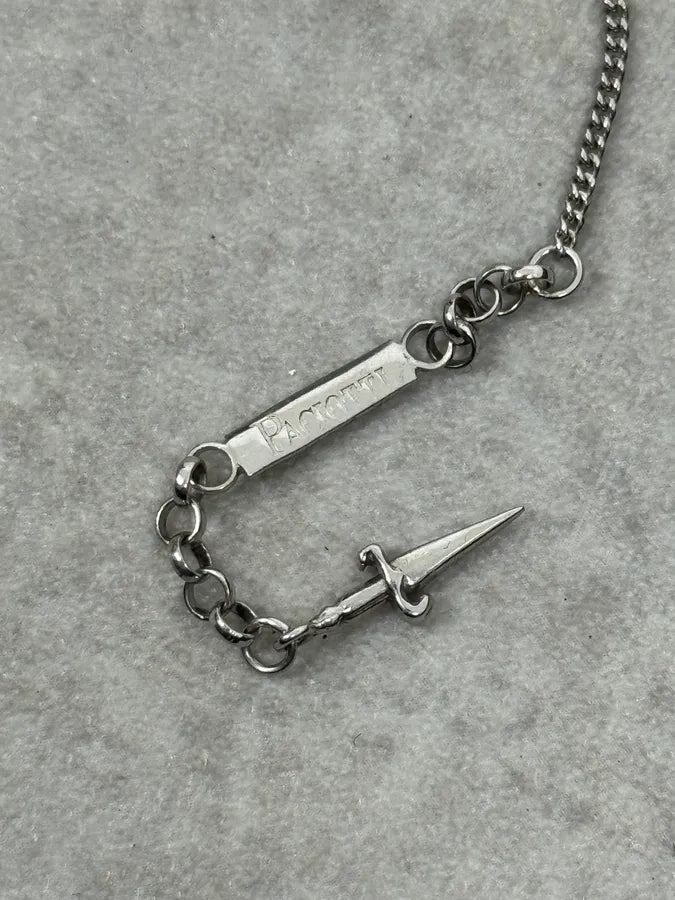 2000s Cesare Paciotti Multi Daggers Silver Bracelet diZIcqQ 3