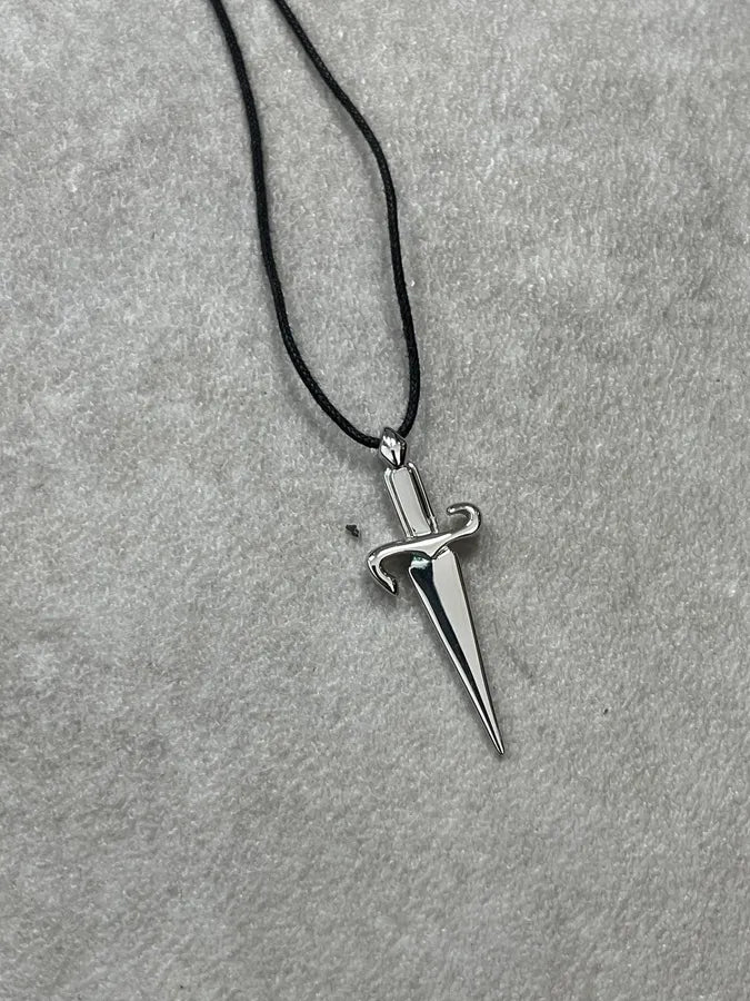 2000s Cesare Paciotti Silver Dagger Necklace ArzJmCn 2