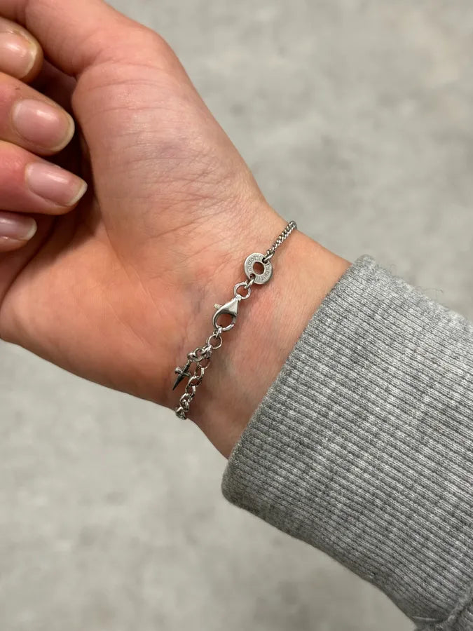 2000s Cesare Paciotti Silver Daggers Bracelet ClUruCf 3