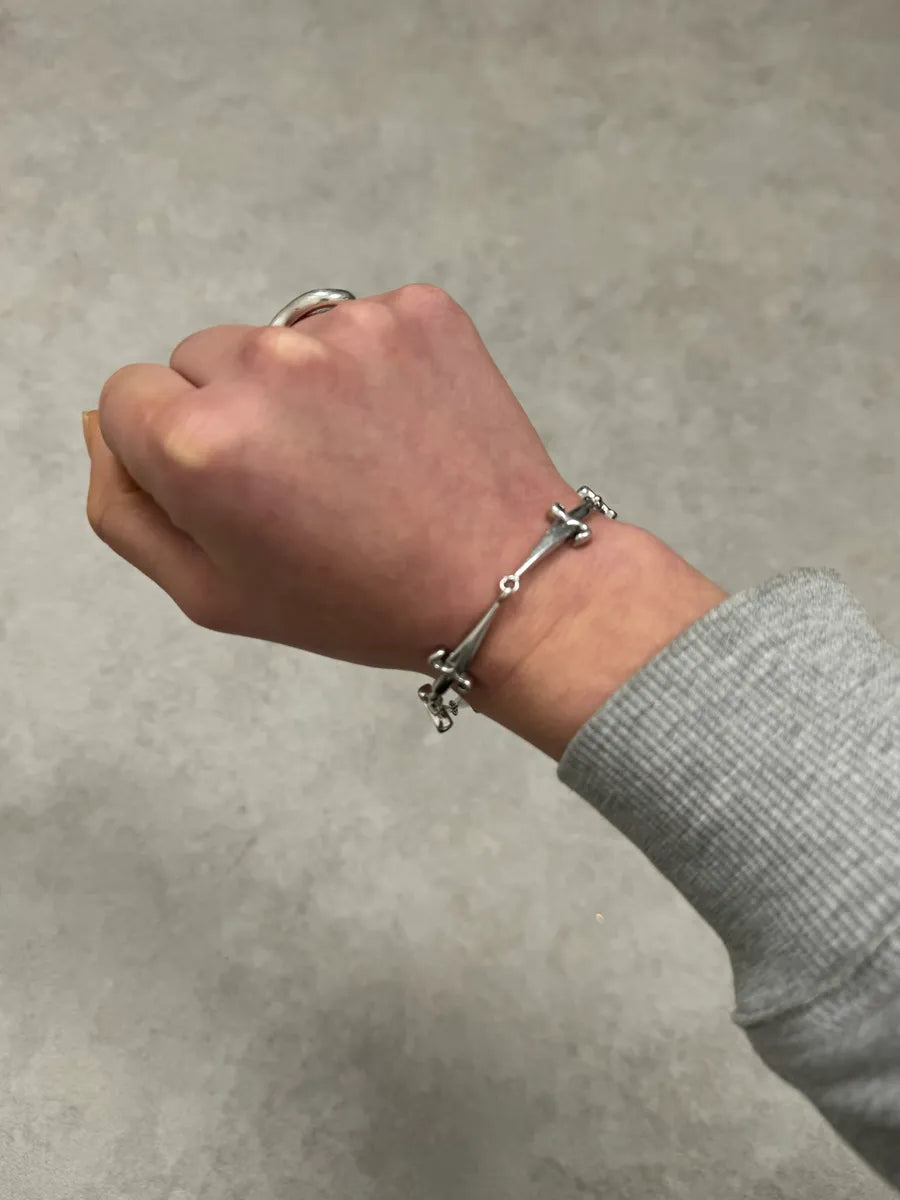 2000s Cesari Paciotti Daggers Silver 925 Bracelet jyKstNI 0