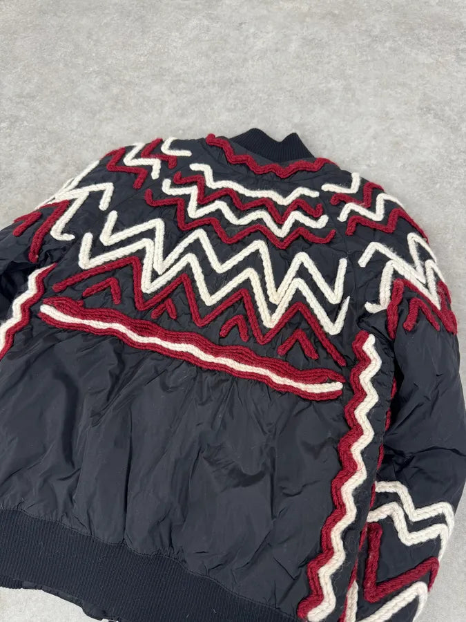 2000s Chanel White & Red Megalaced Black Puffer Jacket qizvTrm 14