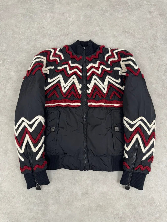 2000s Chanel White & Red Megalaced Black Puffer Jacket qizvTrm 7