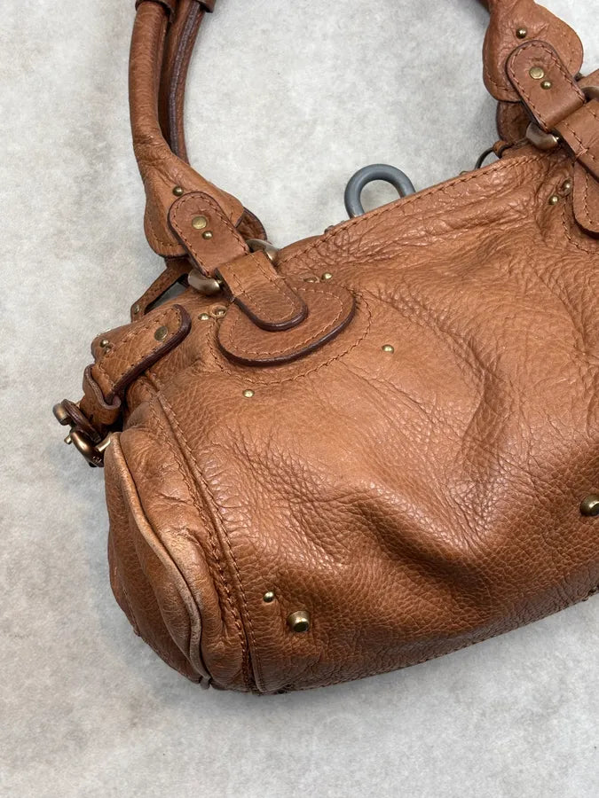 2000s Chloé Tan Leather Paddington Handle Bag PwwnfZI 10