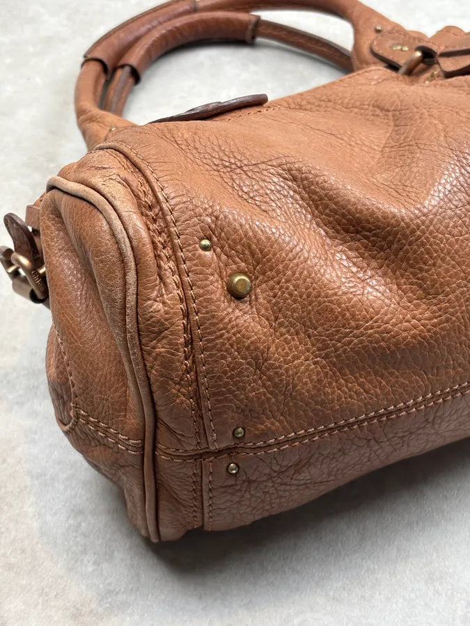 2000s Chloé Tan Leather Paddington Handle Bag PwwnfZI 12
