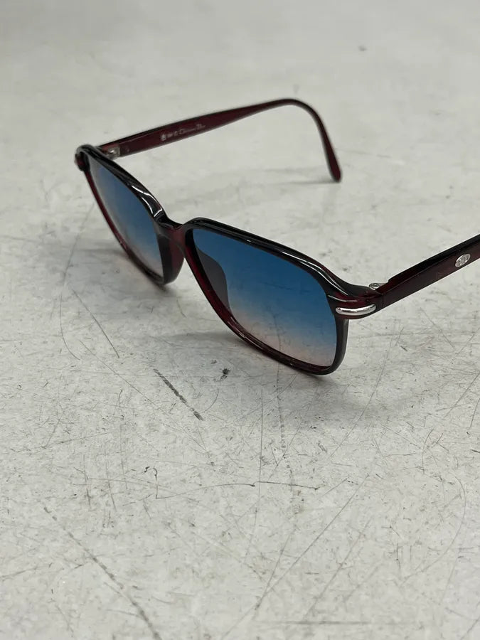 2000s Christian Dior Burgundy 2 Tones Sunglasses yFEUcMZ 6