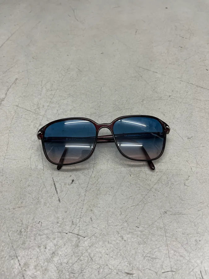 2000s Christian Dior Burgundy 2 Tones Sunglasses yFEUcMZ 0
