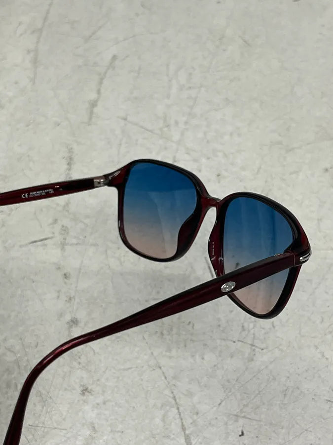 2000s Christian Dior Burgundy 2 Tones Sunglasses yFEUcMZ 10