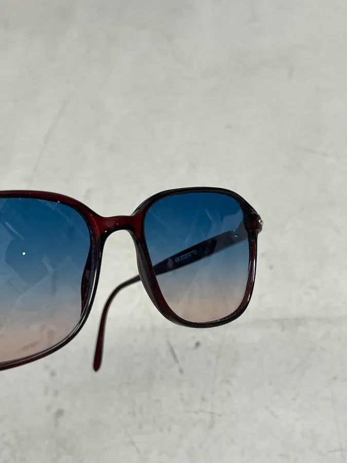 2000s Christian Dior Burgundy 2 Tones Sunglasses yFEUcMZ 5