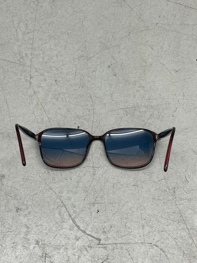 2000s Christian Dior Burgundy 2 Tones Sunglasses yFEUcMZ 9