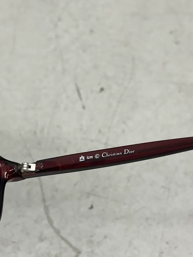 2000s Christian Dior Burgundy 2 Tones Sunglasses yFEUcMZ 13