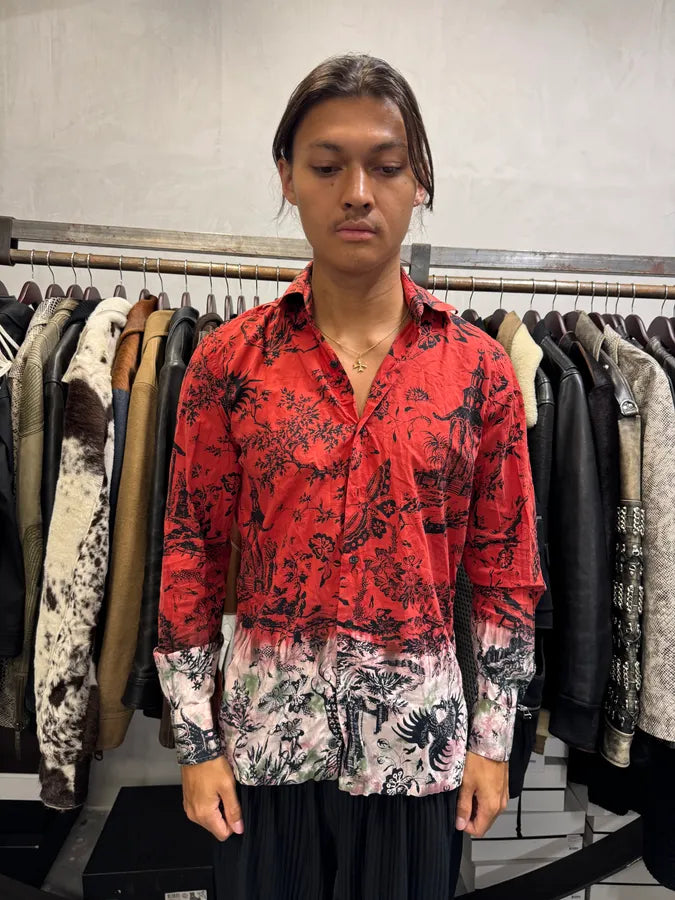2000s Christian Lacroix Asian Word Red Shirt ePjZXLr 1