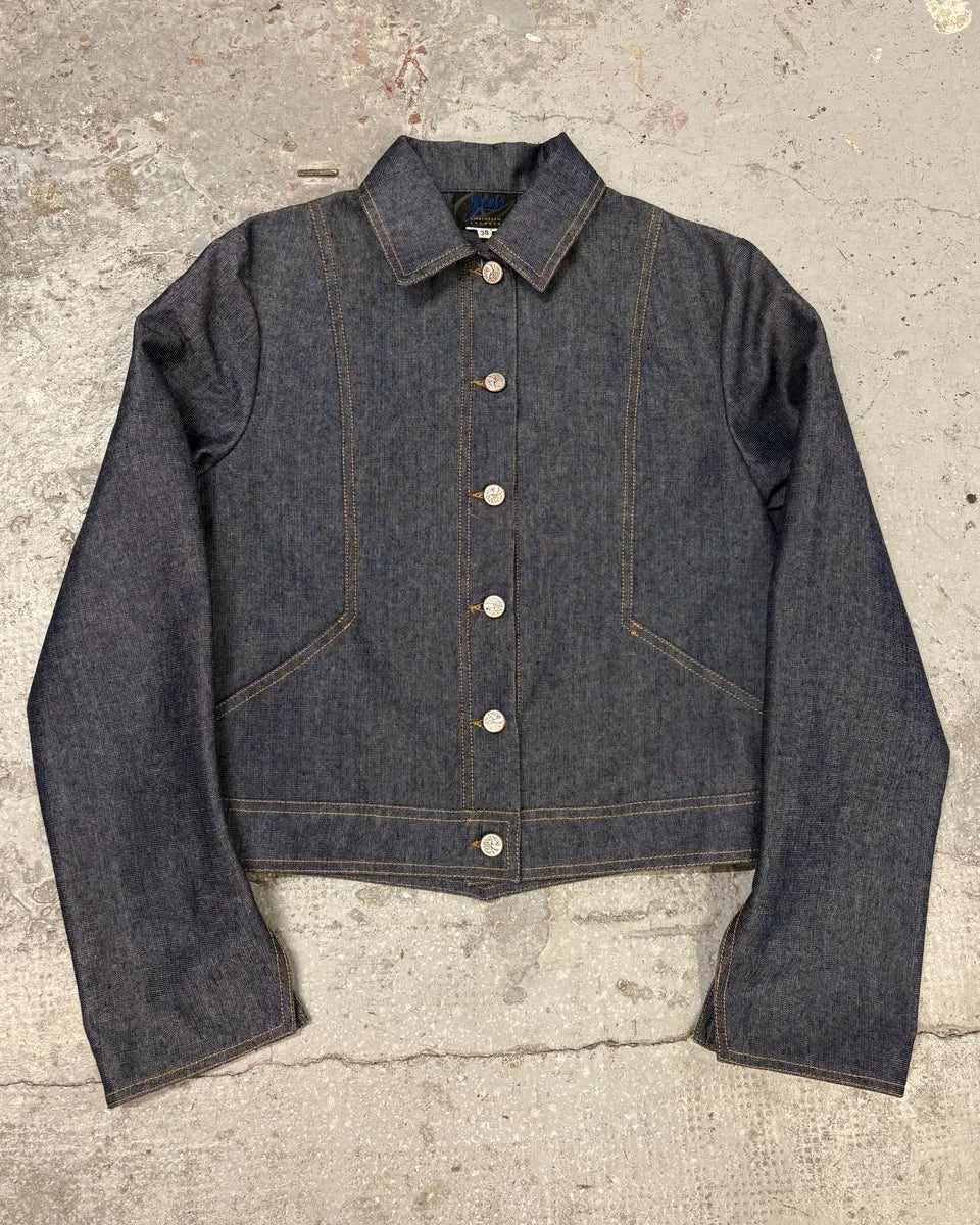 2000s Christian Lacroix Embroidered Denim Jacket (S) JCMrCPb 0