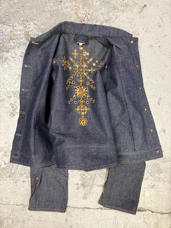 2000s Christian Lacroix Embroidered Denim Jacket (S) JCMrCPb 4