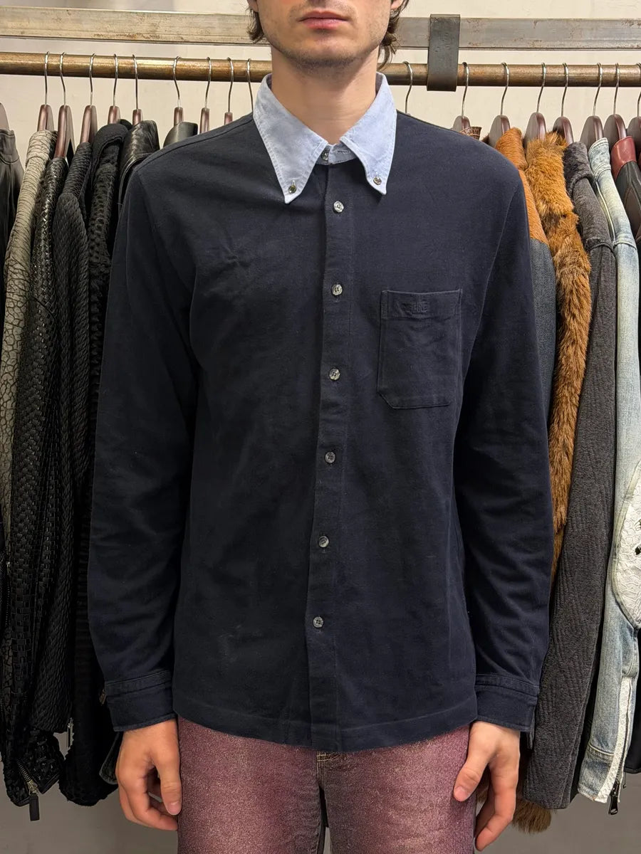 2000s Celine Navy Classy Pocket Shirt pwuFcLU 1