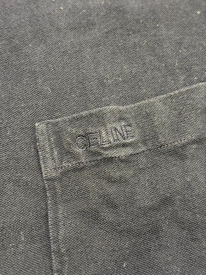 2000s Celine Navy Classy Pocket Shirt pwuFcLU 8