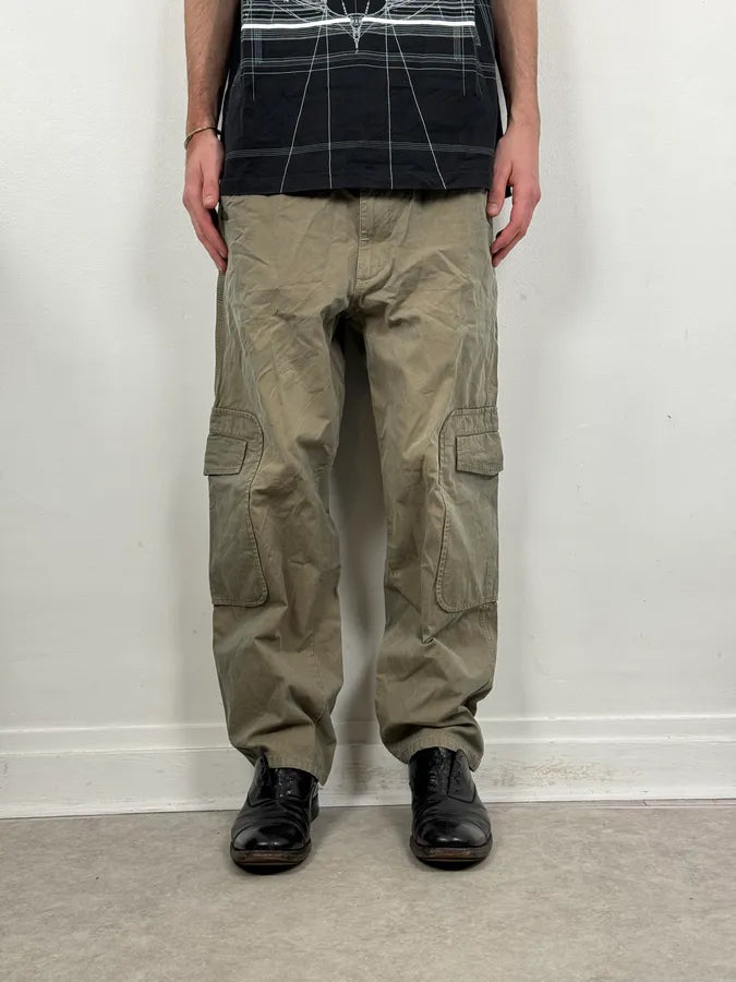 2000s Comme des Garçons Beige Cargo Japanese Pants YvQDaUW 0