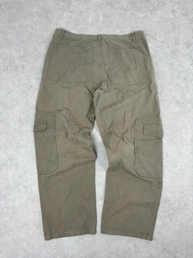 2000s Comme des Garçons Beige Cargo Japanese Pants YvQDaUW 5