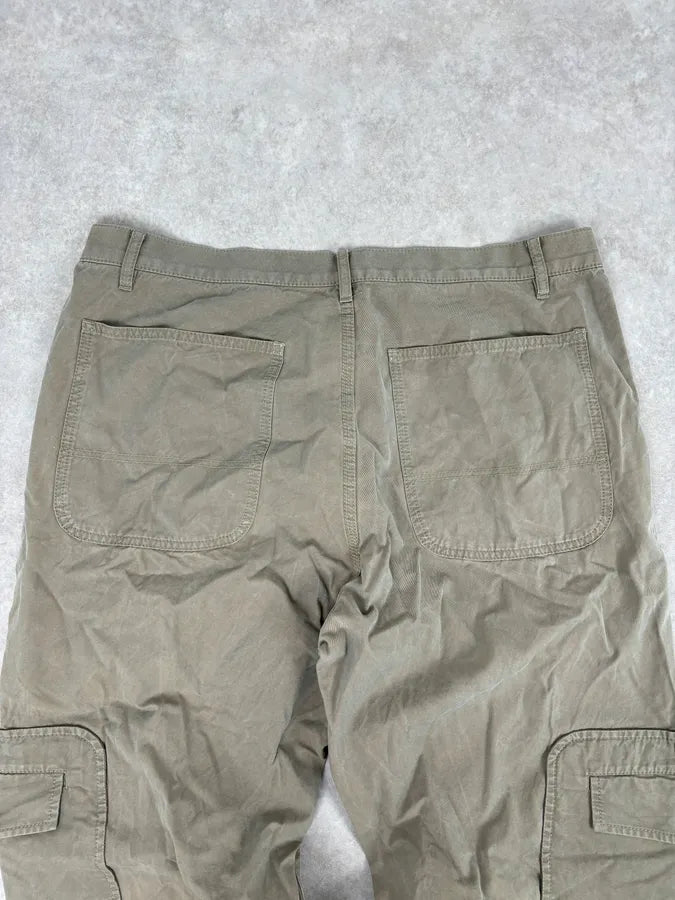 2000s Comme des Garçons Beige Cargo Japanese Pants YvQDaUW 6