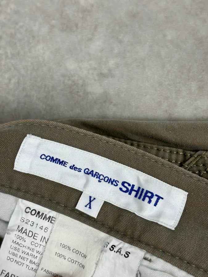 2000s Comme des Garçons Beige Cargo Japanese Pants YvQDaUW 10