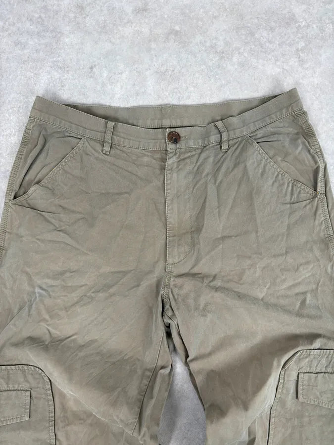 2000s Comme des Garçons Beige Cargo Japanese Pants YvQDaUW 4