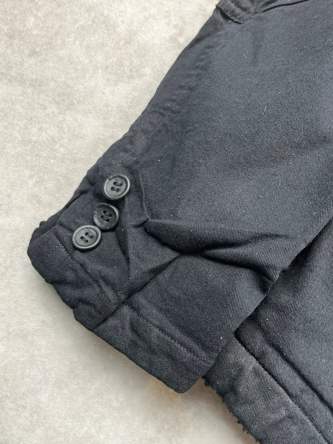 Comme Des Garçons Homme Black Cargo Fleece Blazer Jacket WhmPAud 8