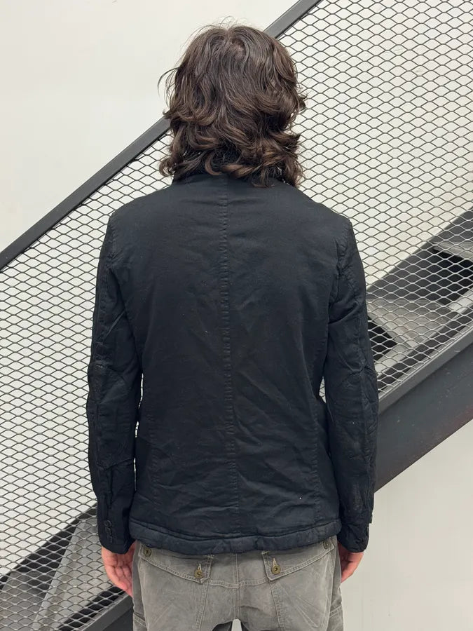 Comme Des Garçons Homme Black Cargo Fleece Blazer Jacket WhmPAud 2