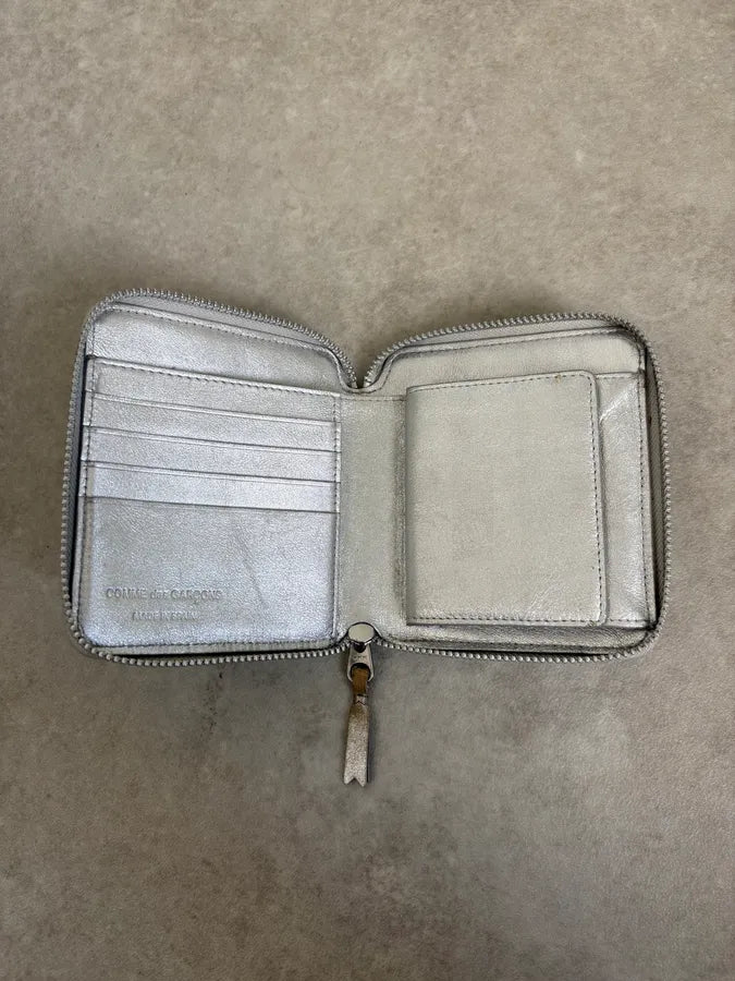 2000s Comme des Garçons Geometric Shapes Silver Wallet QCjTtoM 2