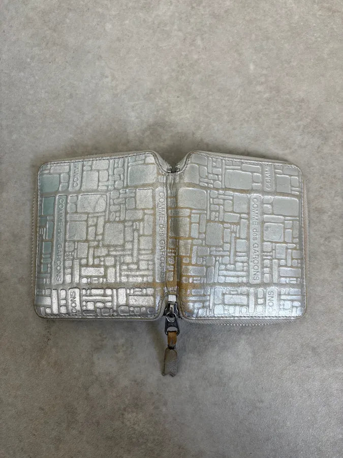 2000s Comme des Garçons Geometric Shapes Silver Wallet QCjTtoM 3