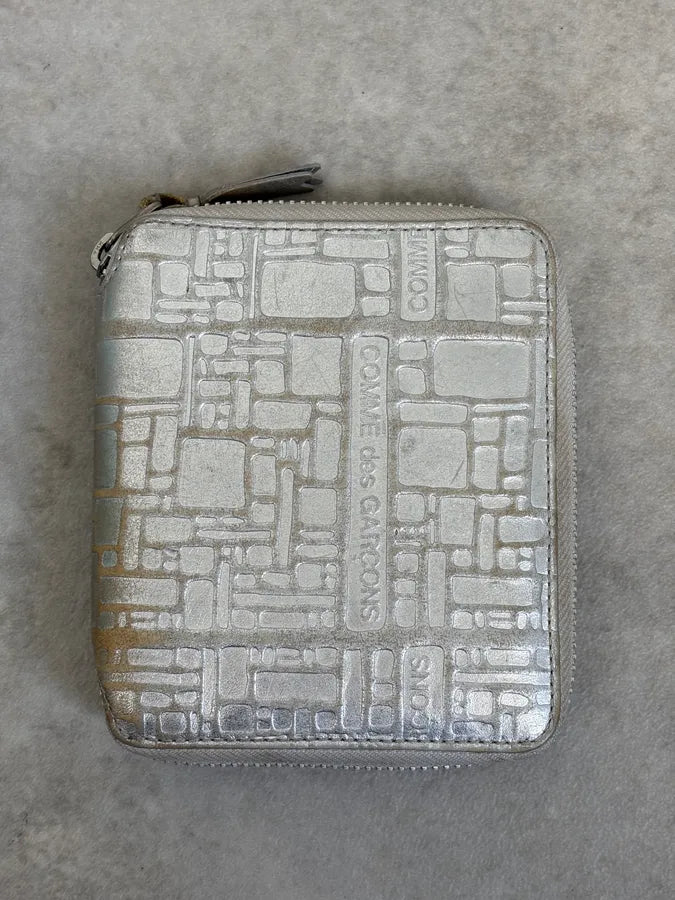 2000s Comme des Garçons Geometric Shapes Silver Wallet QCjTtoM 1