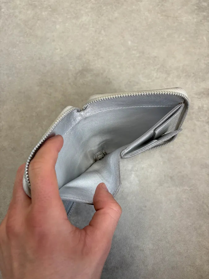 2000s Comme des Garçons Geometric Shapes Silver Wallet QCjTtoM 5
