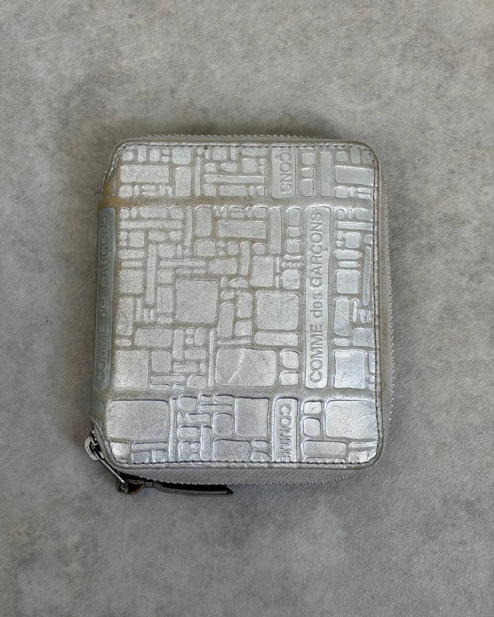 2000s Comme des Garçons Geometric Shapes Silver Wallet QCjTtoM 0