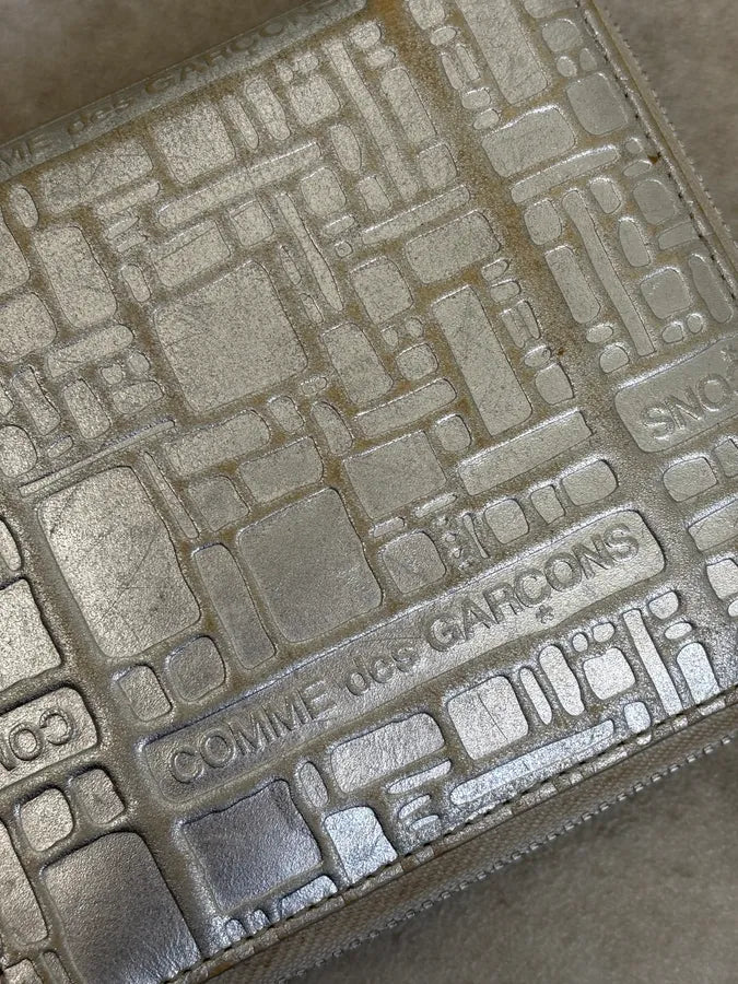 2000s Comme des Garçons Geometric Shapes Silver Wallet QCjTtoM 4