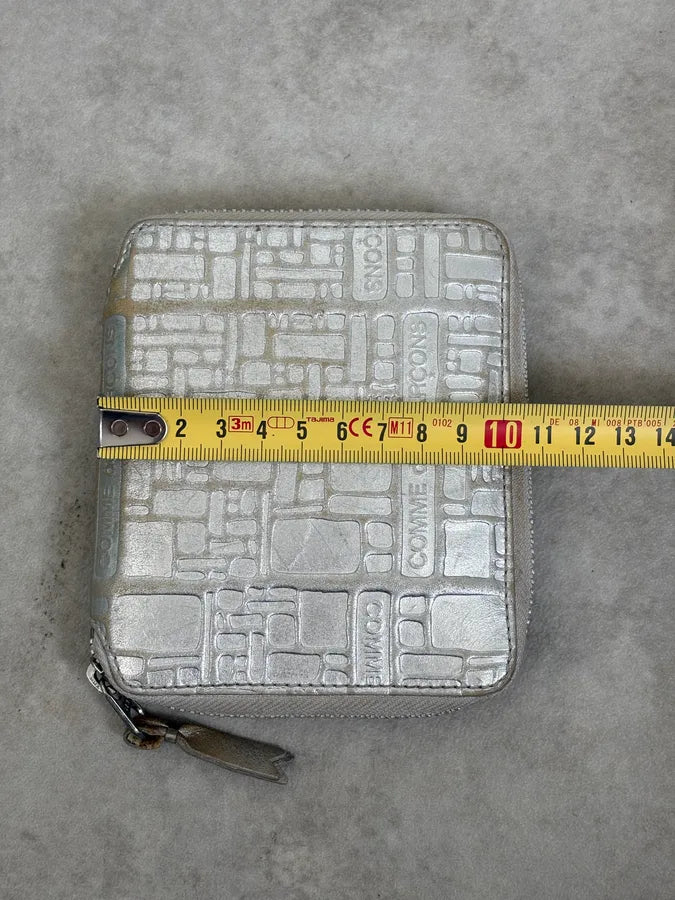2000s Comme des Garçons Geometric Shapes Silver Wallet QCjTtoM 10