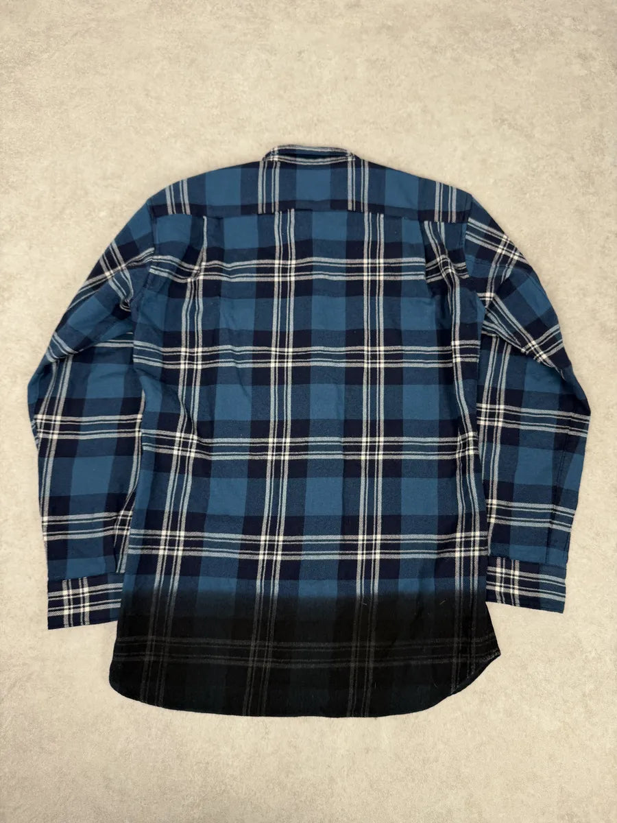 2000s Comme des Garçons SHIRT Blue Gradient Checkered Shirt WnnMGOa 1