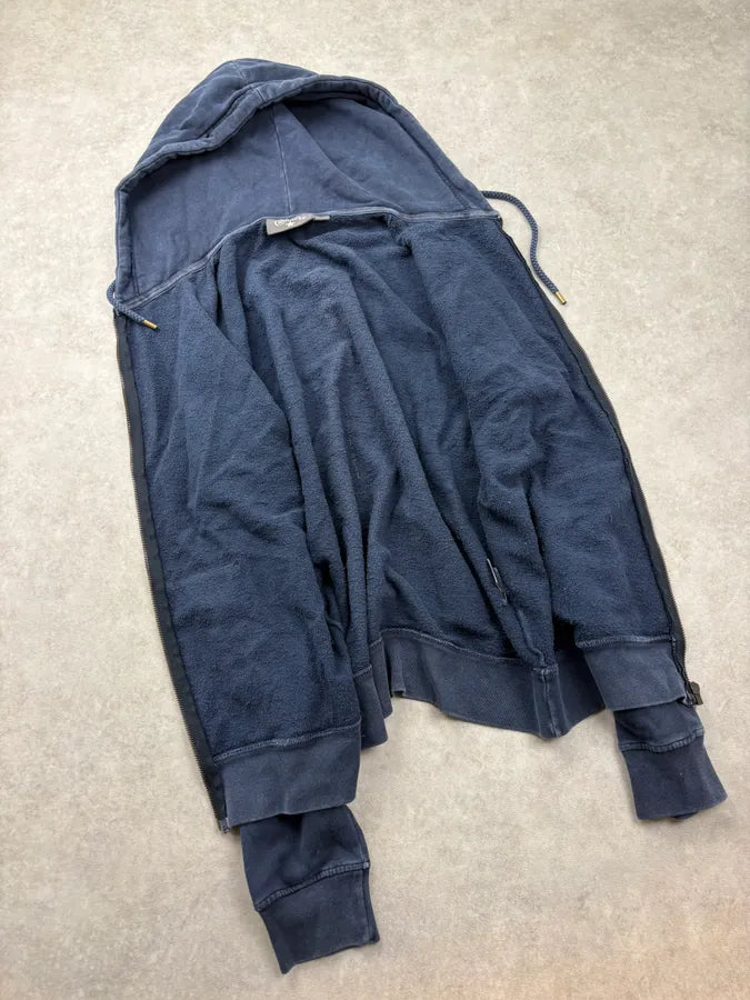2000s Converse Navy Faded Logo Flag Hoodie ZENkZCM 6